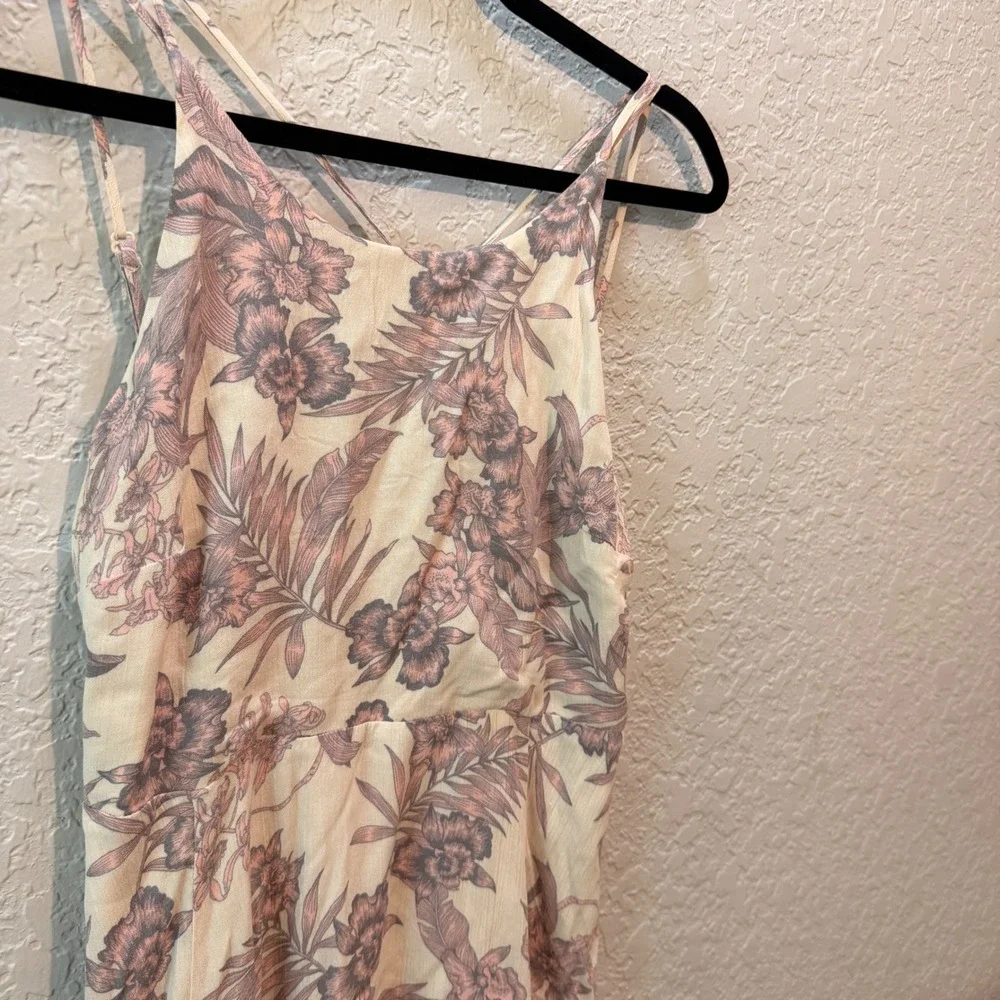 Paper Crane Floral Handkerchief Hem Sundress Small Boho Summer Strappy Back